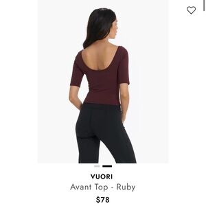 Vuori Women's Deep Burgundy Avant Top